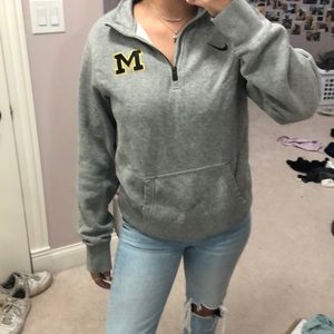 Nike University of Michigan quarter zip